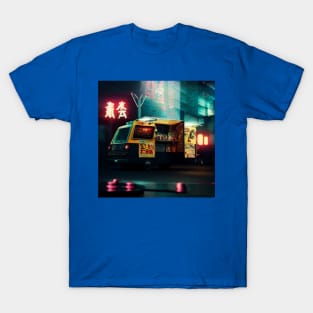 Cyberpunk Tokyo Ramen Food Truck T-Shirt